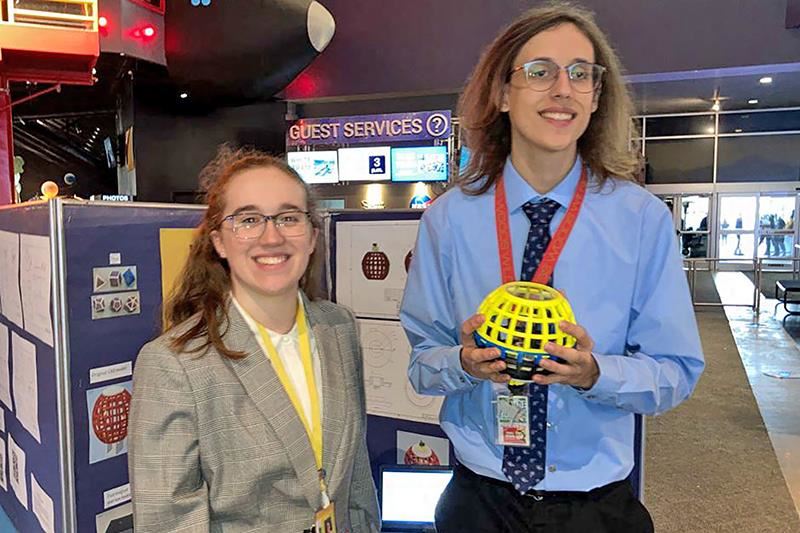 Cypress Woods High School seniors Jennifer Bennett, left, and Ryan Rountree, right, were selected as one of eight finalists.
